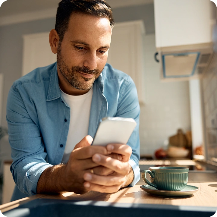 man with phone